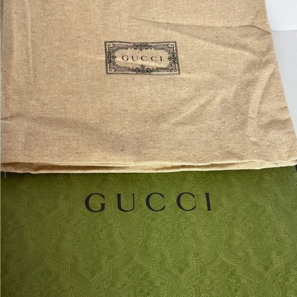 Gucci black leather